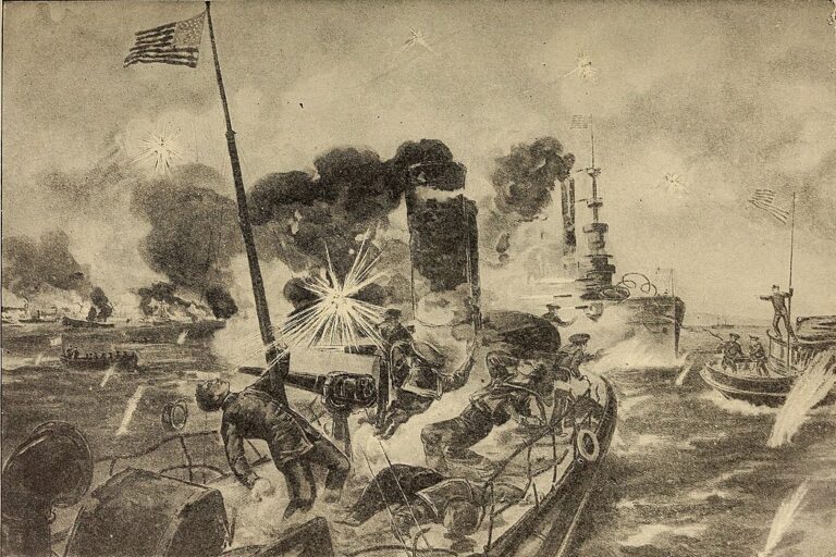 Muerte del alférez y cuatro marinos del USS Winslow.